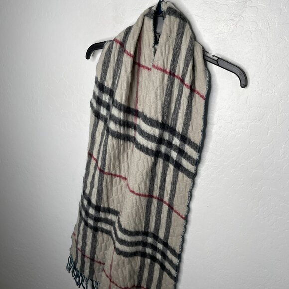 Burberry Check Cashmere Scarf - Picture 2 of 5